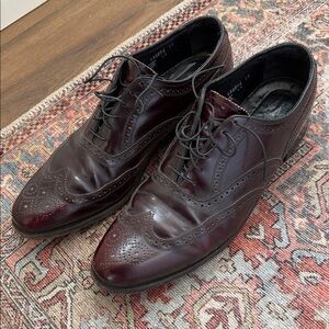 Florsheim Men's Dark Burgundy Wingtip Oxfords